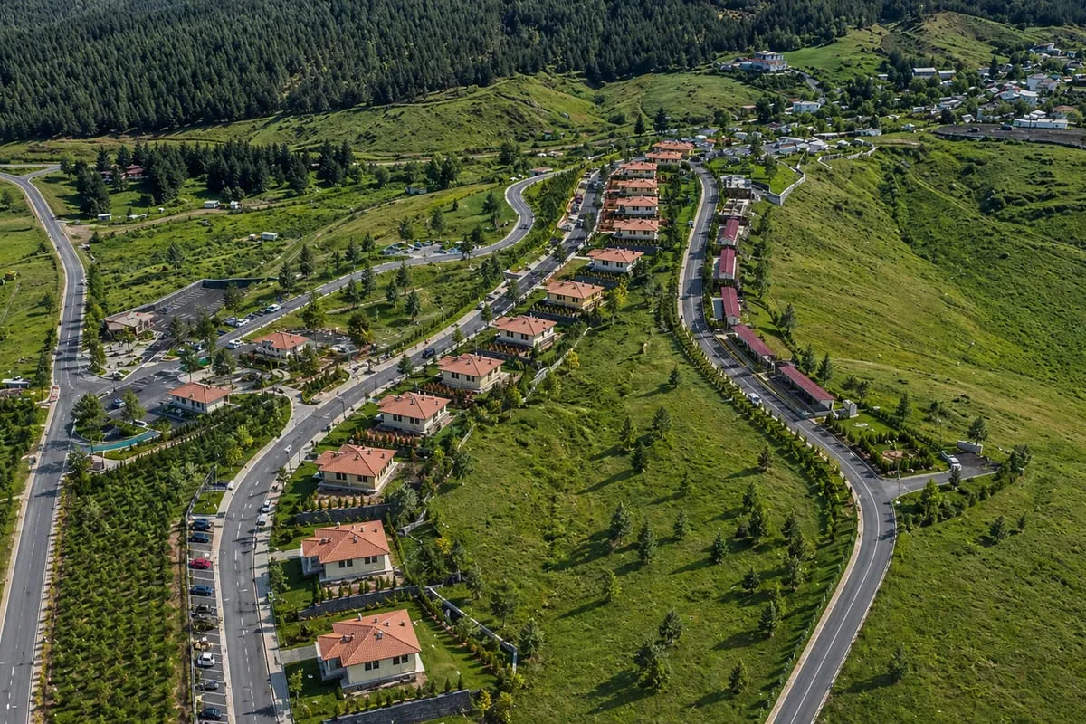 Nurdağı Köy Evleri — havadan görünüm