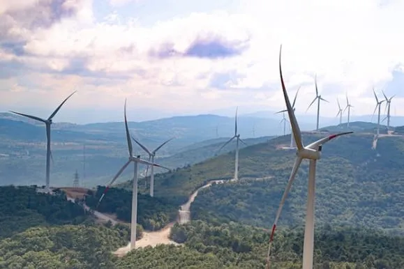 RES + GES — Çanakkale — havadan görünüm